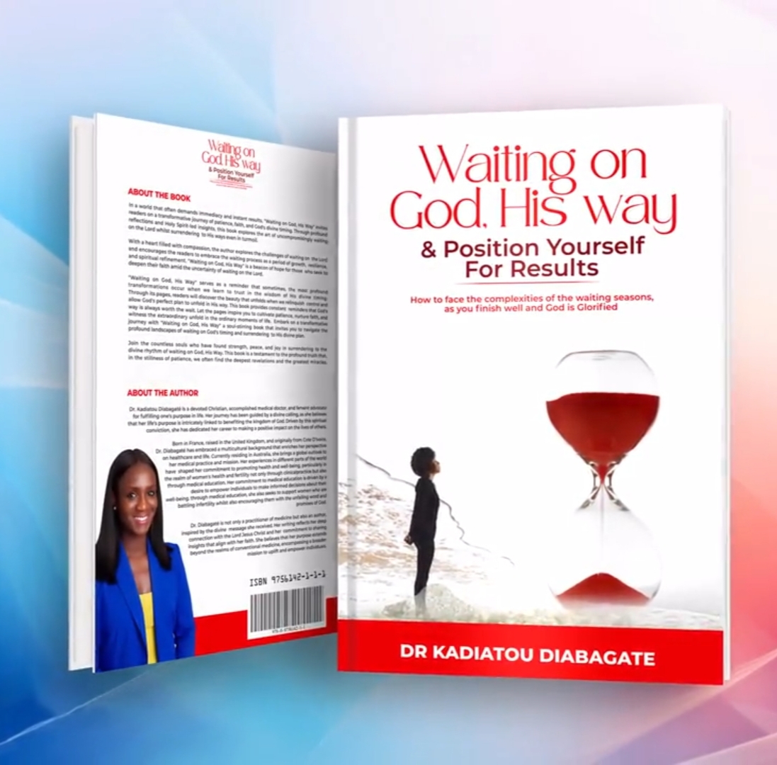 Waiting on God, His Way — front and back cover mockup
